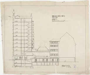 Bestelmeyer, German; Leipzig (Sachsen); Bankhaus Kroch - Längsschnitt