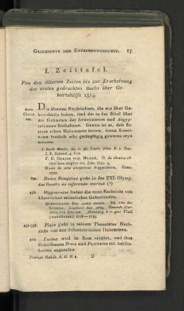 [I. Zeittafel. - III. Zeittafel.]