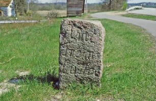 Bundesstraße 75: Grenzstein Amt Tremsbüttel