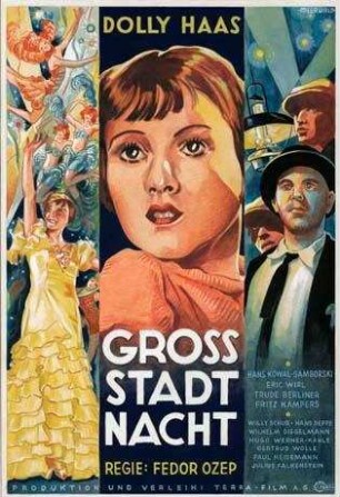 Filmplakatentwurf für "Großstadtnacht" (1932)
