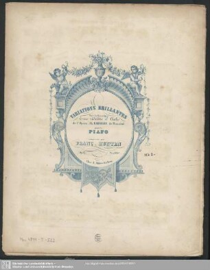 Variations brillantes sur la Cavatine Ecco ridente il Cileo de l'Opera: Il Barbiere de Rossini pour le Piano : Op. 17