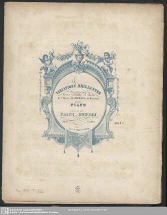 Variations brillantes sur la Cavatine Ecco ridente il Cileo de l'Opera: Il Barbiere de Rossini pour le Piano : Op. 17