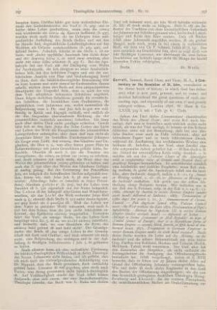 258-259 [Rezension] Garratt, Samuel, A Commentary on the Revelation of St. John, considered as the divine book of history