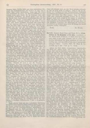 258-259 [Rezension] Garratt, Samuel, A Commentary on the Revelation of St. John, considered as the divine book of history