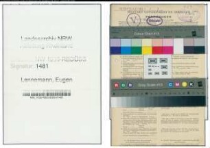 Entnazifizierung Eugen Lennemann , geb. 21.10.1892 (Ingenieur)