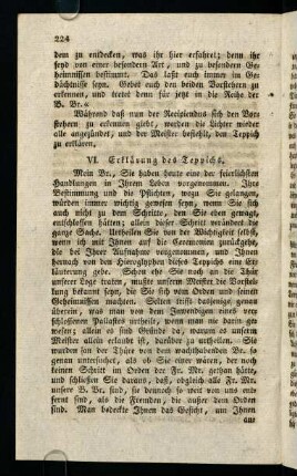 224-231, VI) Erklärung des Teppichs.