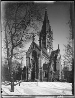 Karlsruhe Großherzogliches Mausoleum - Grabkapelle Ansicht von Südwesten