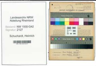 Entnazifizierung Heinrich Schuchardt , geb. 27.05.1887 (Friseur)