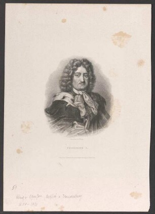 Porträt Friedrich I., König von Preußen (1657-1713)