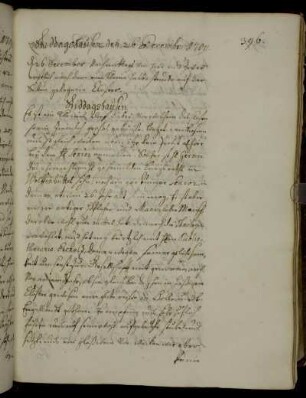 Riddagshausen 26. Dezember 1709