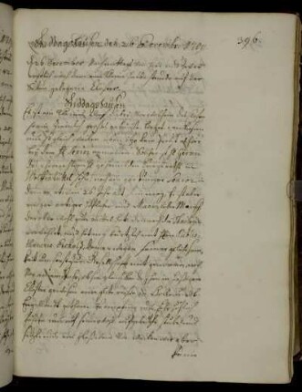 Riddagshausen 26. Dezember 1709