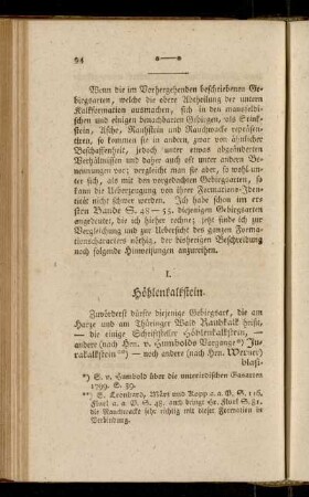 [II. Repräsentanten der vorgedachten Formationsglieder in manchen Gegenden]