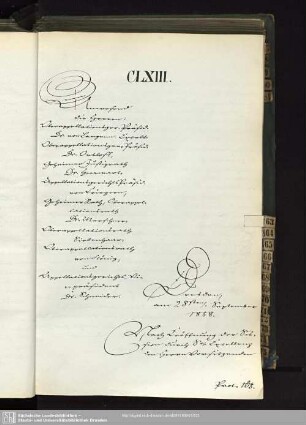 CLXIII., 28. September 1858
