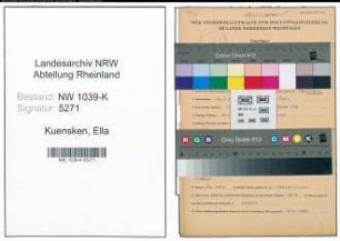 Entnazifizierung Ella Kuensken , geb. 26.05.1894 (Lehrerin)