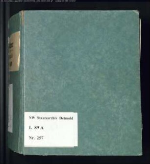 Gogerichtsregister Vogtei Schötmar