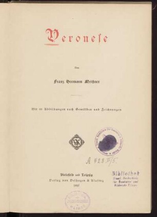 Veronese : mit 88 Abbildungen nach Gemälden und Zeichnungen