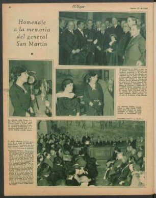 Homenaje a la memoria del general San Martín