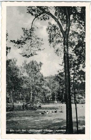 Radebeul. Bilz-Luft-Bad, Liegewiese