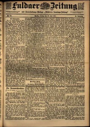 Ausgabe vom Freitag, den 26. Juli 1901.