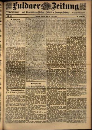 Ausgabe vom Freitag, den 26. Juli 1901.
