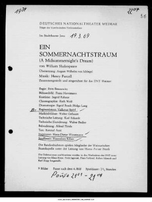 Ein Sommernachtstraum (A Midsummernight's Dream)
