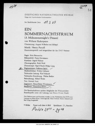 Ein Sommernachtstraum (A Midsummernight's Dream)