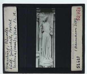Straßburg, Münster,Ekklesiameister, Figur der Ekklesia am Straßburger Münster : Südliches Querschiff, Portal, Ecclesia