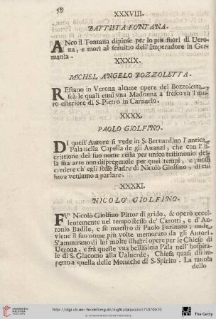 [XXXXI. Nicolo Giolfino – L. Felice Riccio detto Brusasorzi]