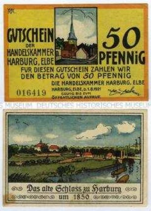 Notgeldserie der Handelskammer Harburg