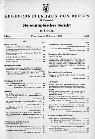 Nr. 26, 17. Dezember 1959