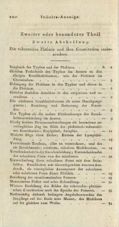 Zweiter oder besonderer Theil. Zweite Abtheilung