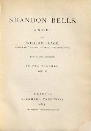Shandon bells : a novel, 2