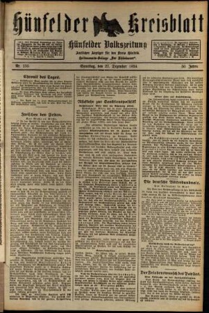 Ausgabe vom Samstag, den 27. Dezember 1924.