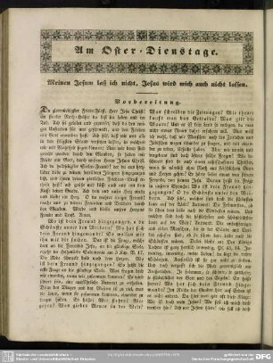 Am Oster-Dienstage