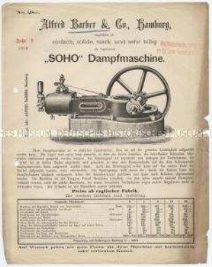 "SOHO" Dampfmaschine