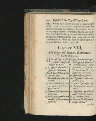 Caput VIII. De Rege & Imper. Romanor.