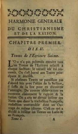 Accord Du Christianisme Et De La Raison, 1