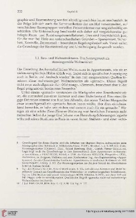 1.1. Bau- und Wohnstrukturen. Das furstengemach als standesgemäße Wohneinheit