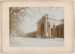 Fellner, Ferdinand d. J.; Wiesbaden; Hoftheater - Ansicht Portikus