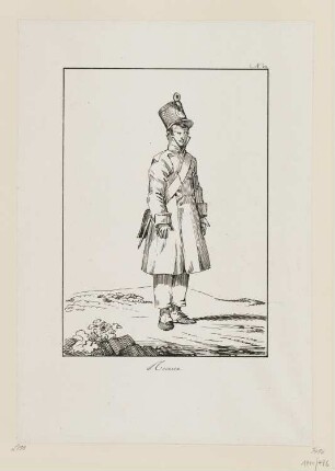 Recrue, Blatt 12 der Folge "Französische Militärkostüme"