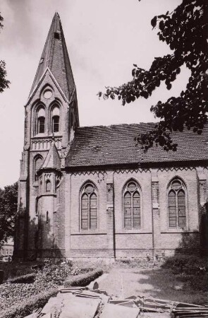 Dorfkirche Vietlübbe (2. H. 19. Jh.). Ansicht von Süden
