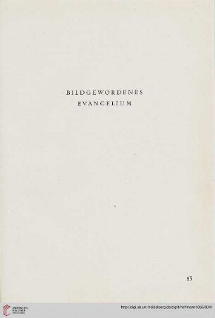 Bildgewordenes Evangelium