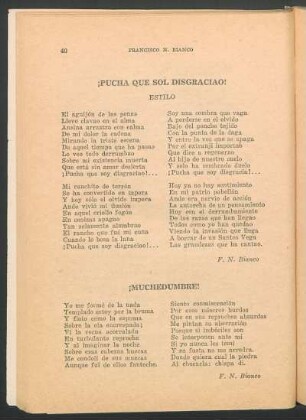 ¡Pucha qué sol digraciao! : Estilo