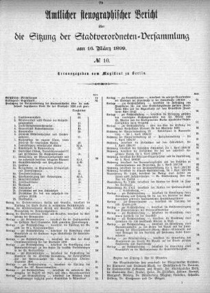 No. 10, 16. März 1899