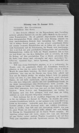 Sitzung vom 25. Januar 1881.