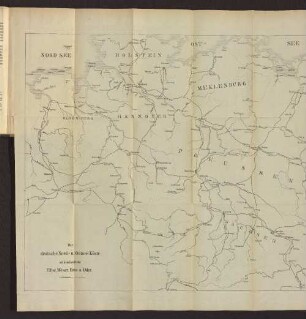 Die deutsche Nord- und Ostsee Küste mit dem Laufe der Elbe, Weser, Ems u. Oder