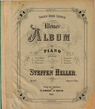 Kleines Album : für Piano ; op. 134