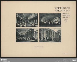 Ansichten vom Weinhaus "Rheingold", Berlin [nach photographischen Originalaufnahmen von Franz Kullrich]