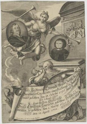 Bildnis des Andreas Conradi und der Christina Conradin