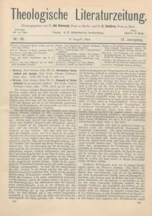 393-396 [Rezension] Wilson, Robert Dick, Elements of Syriac grammar by an inductive method